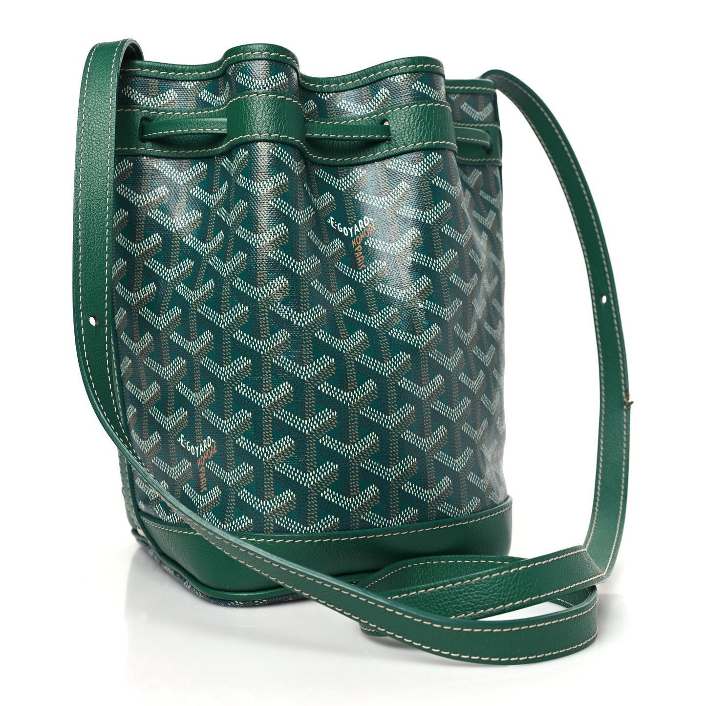 Goyardine Petit Flot Bucket Bag PM Green