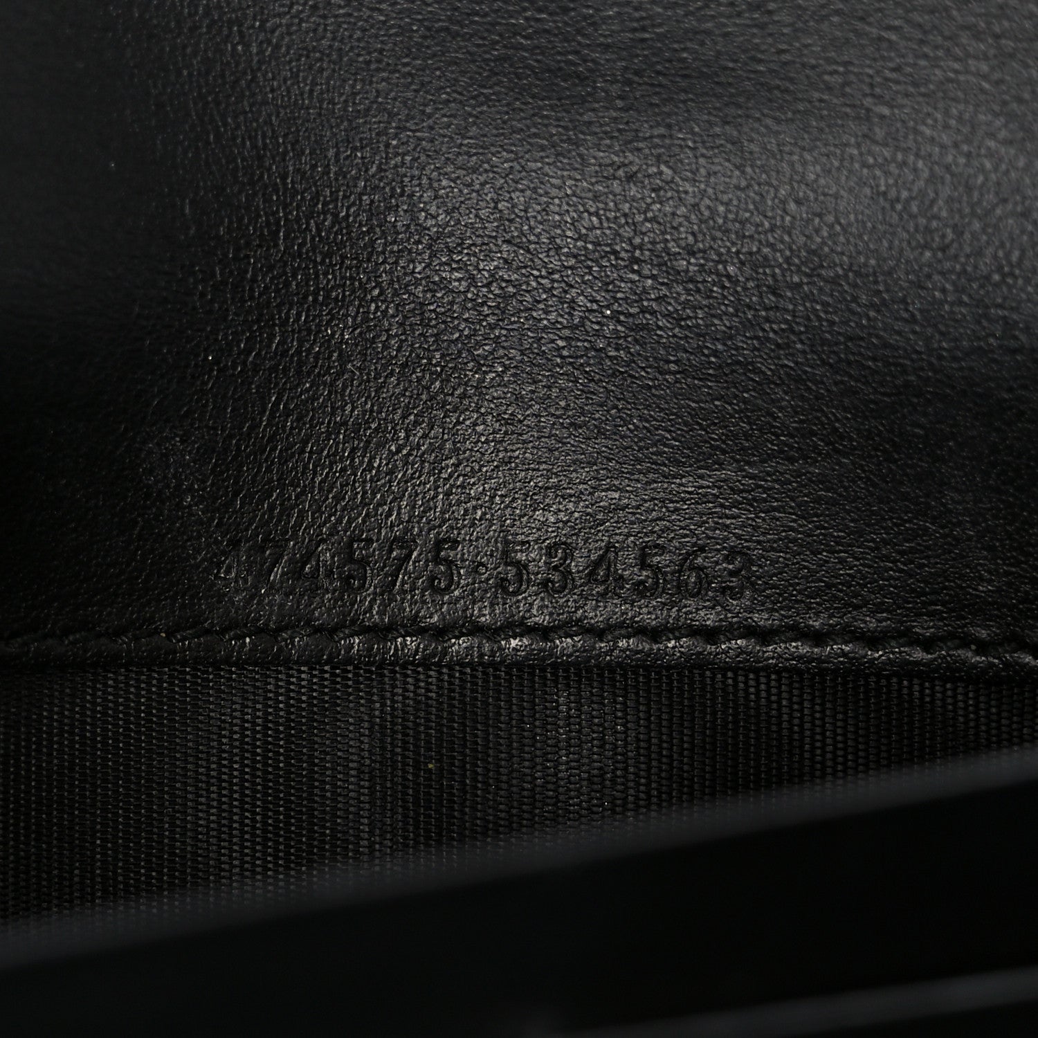 Gucci Calfskin Matelasse GG Marmont Chain Wallet Black 6 of 11