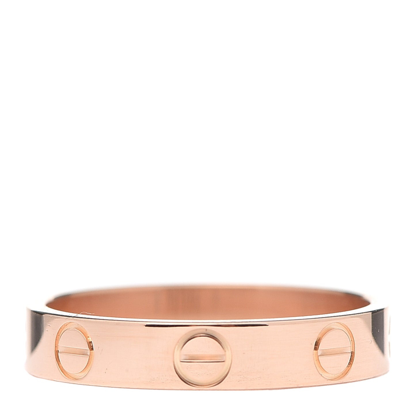 18K Pink Gold 3.5mm LOVE Wedding Band Ring 51 5.75