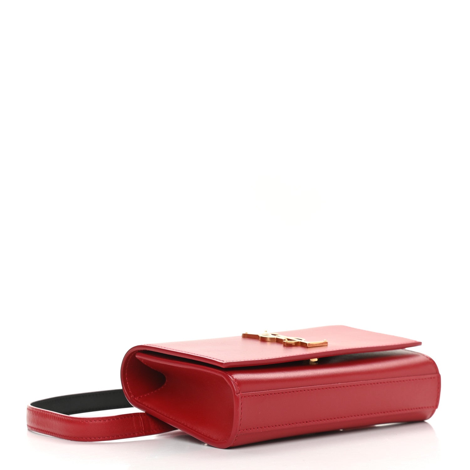 Saint Laurent Smooth Calfskin Monogram Kate Belt Bag Red 4 of 9