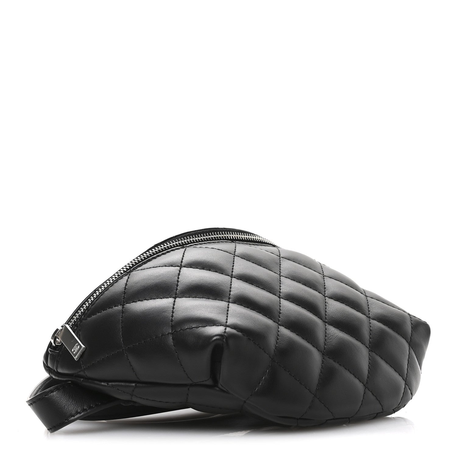 Chanel Calfskin Quilted Waist Belt Bag Black 4 of 11