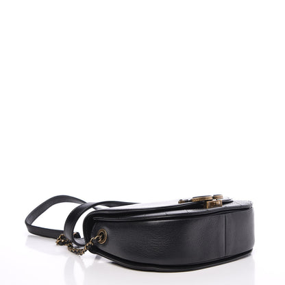 Chanel Shiny Calfskin Goatskin Quilted Small Coco Curve Messenger Flap Black 4 of 9
