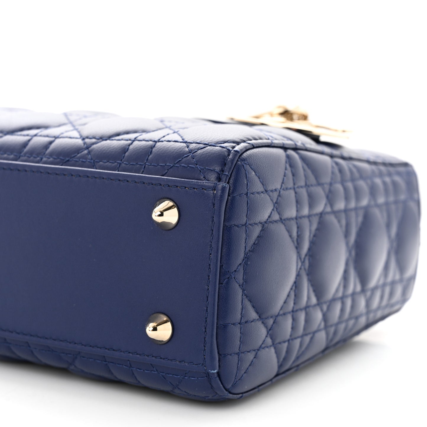 Lambskin Cannage Small My ABCDior Lady Dior Royal Blue