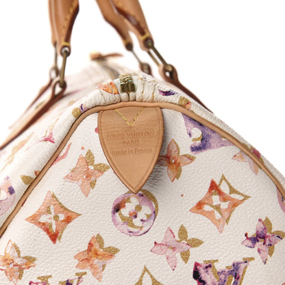 Louis Vuitton Watercolor Aquarelle Speedy 35 White 11 of 12