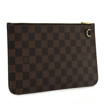 Louis Vuitton Damier Ebene Neverfull MM GM Pochette 3 of 9