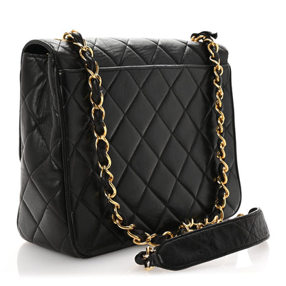 Chanel Lambskin Quilted Medium Square Flap Bag Black 3 of 10