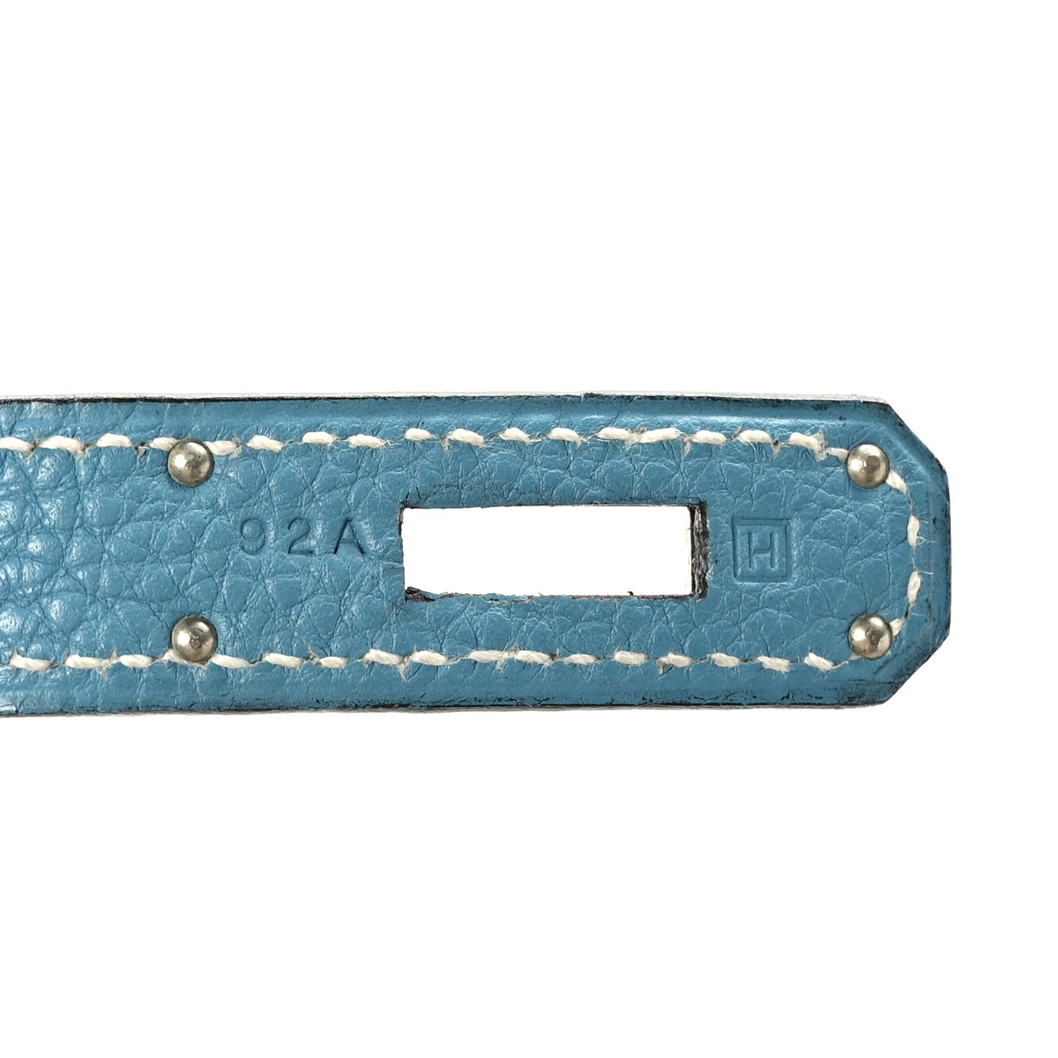Hermes Taurillon Clemence Birkin 30 Blue Jean 6 of 11