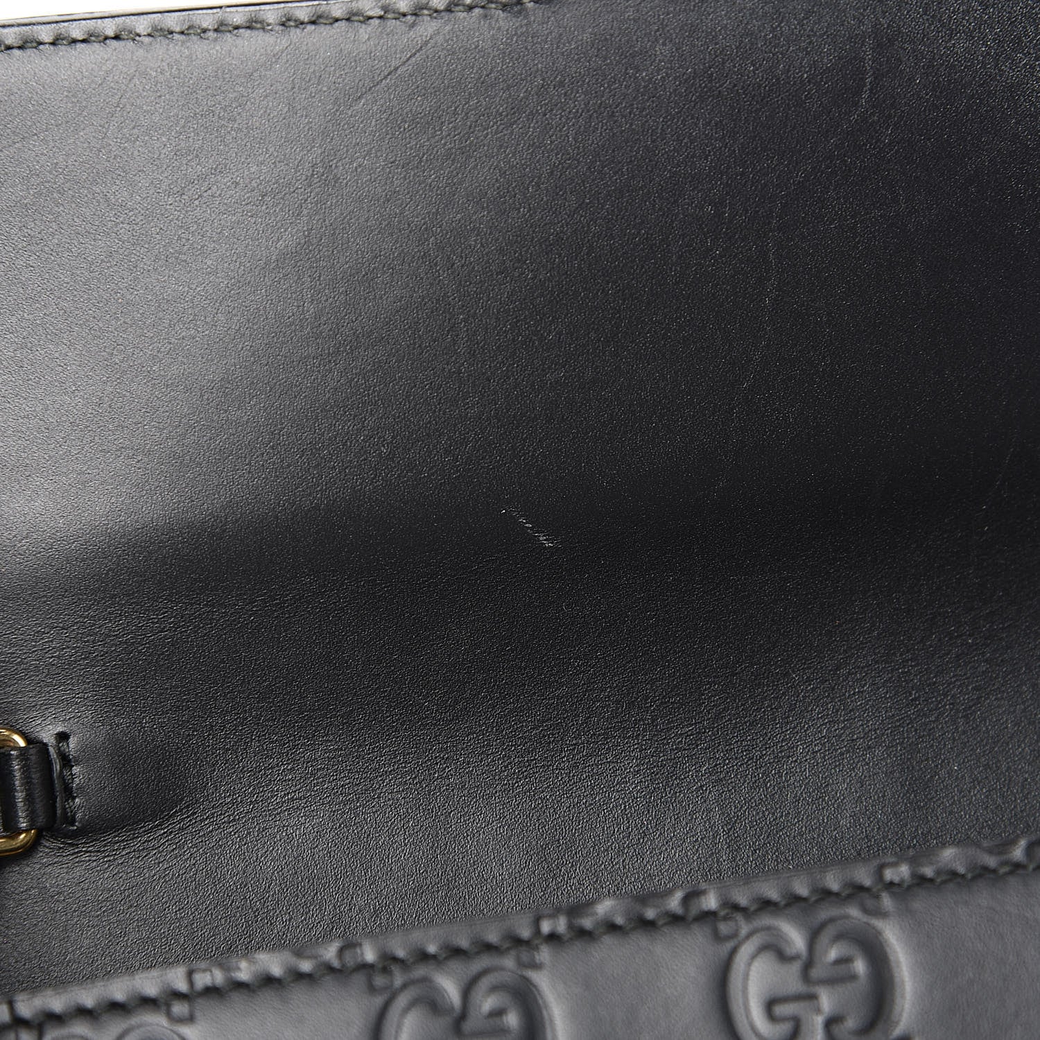 Gucci Guccissima Icon Chain Wallet Black 8 of 14