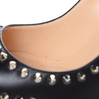 Christian Louboutin Kid Specchio Dora Spikes 100 Pumps 40 Black Silver 10 of 10