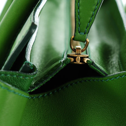 Celine Smooth Calfskin Mini Luggage Green 5 of 8