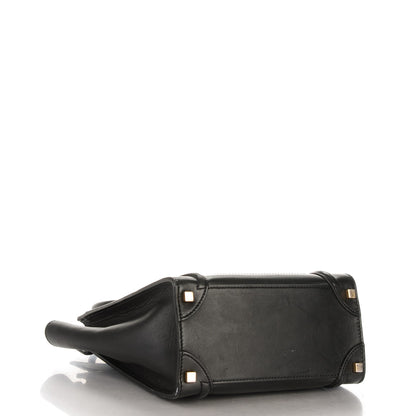 Celine Smooth Calfskin Micro Luggage Black 4 of 10