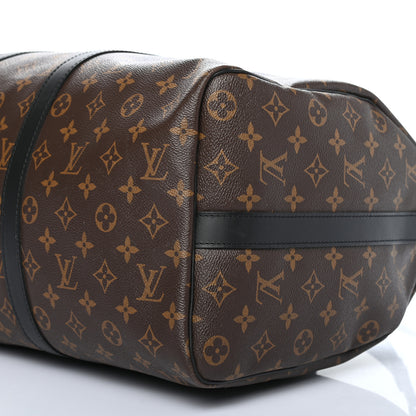 Louis Vuitton Monogram Macassar Keepall Bandouliere 45 9 of 9