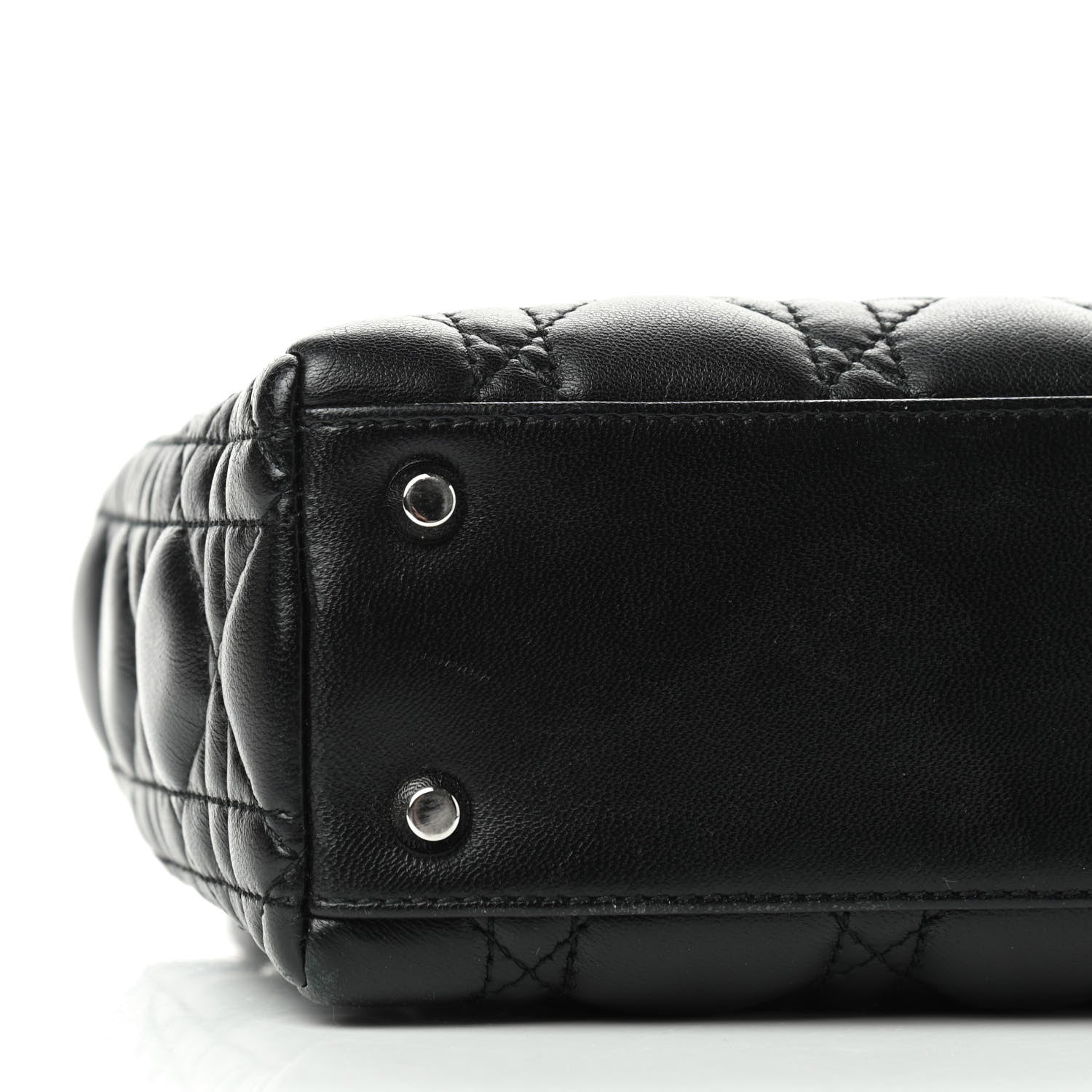 Christian Dior Lambskin Cannage Mini Lady Dior Black 5 of 8