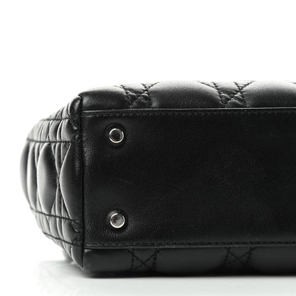 Christian Dior Lambskin Cannage Mini Lady Dior Black 5 of 8