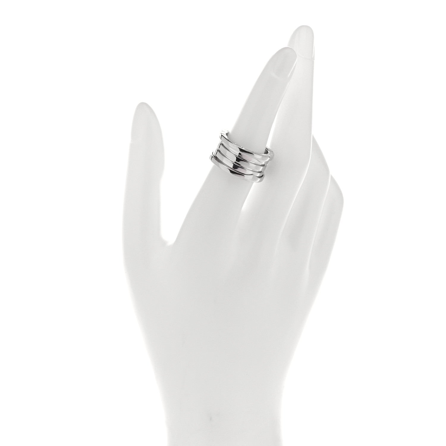 Bulgari 18K White Gold B.Zero1 Four-Band Ring 55 7.25 2 of 5