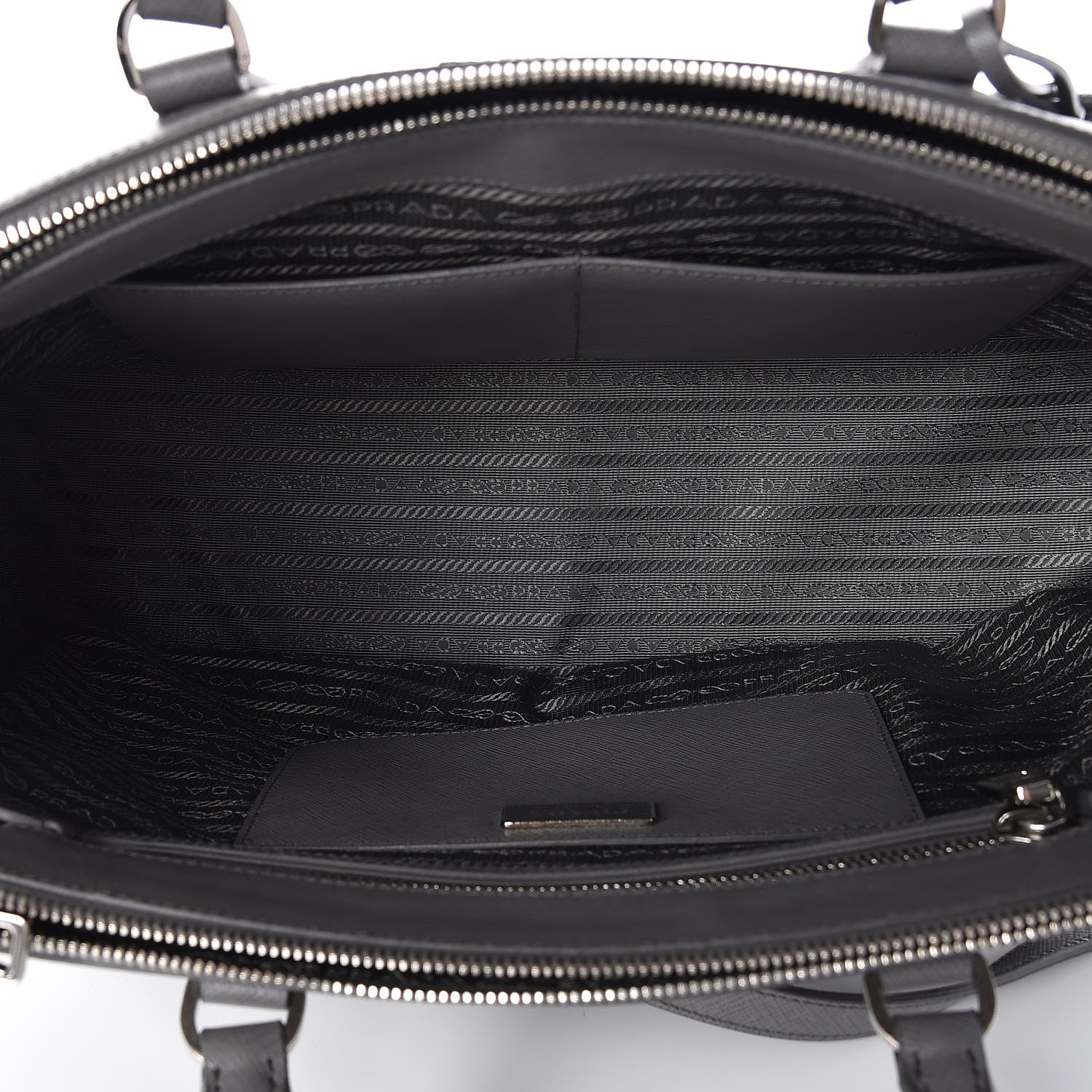 Prada Saffiano Medium Galleria Double Zip Tote Marmo 5 of 7
