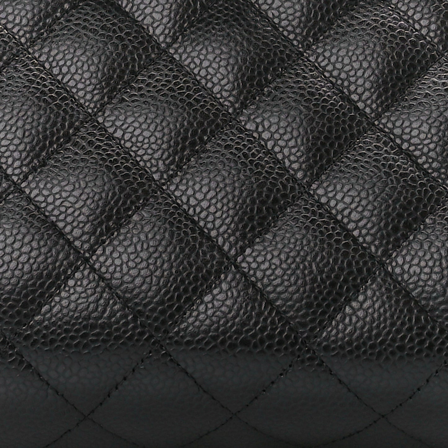 Caviar Quilted Timeless Clutch Black