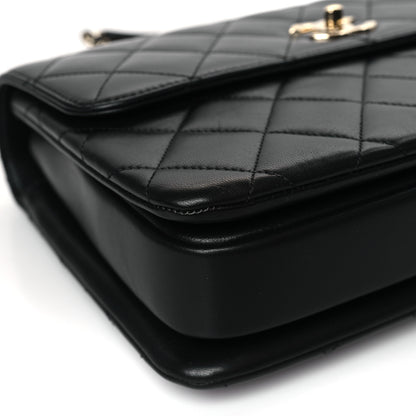 Chanel Lambskin Quilted Medium Trendy CC Flap Dual Handle Bag Black 8 of 10
