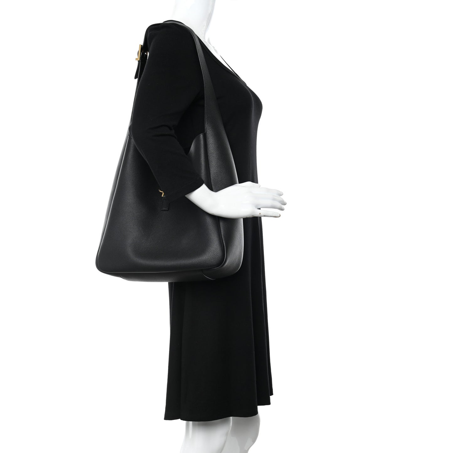 Smooth Calfskin Large Le 5 A 7 Soft Hobo Black