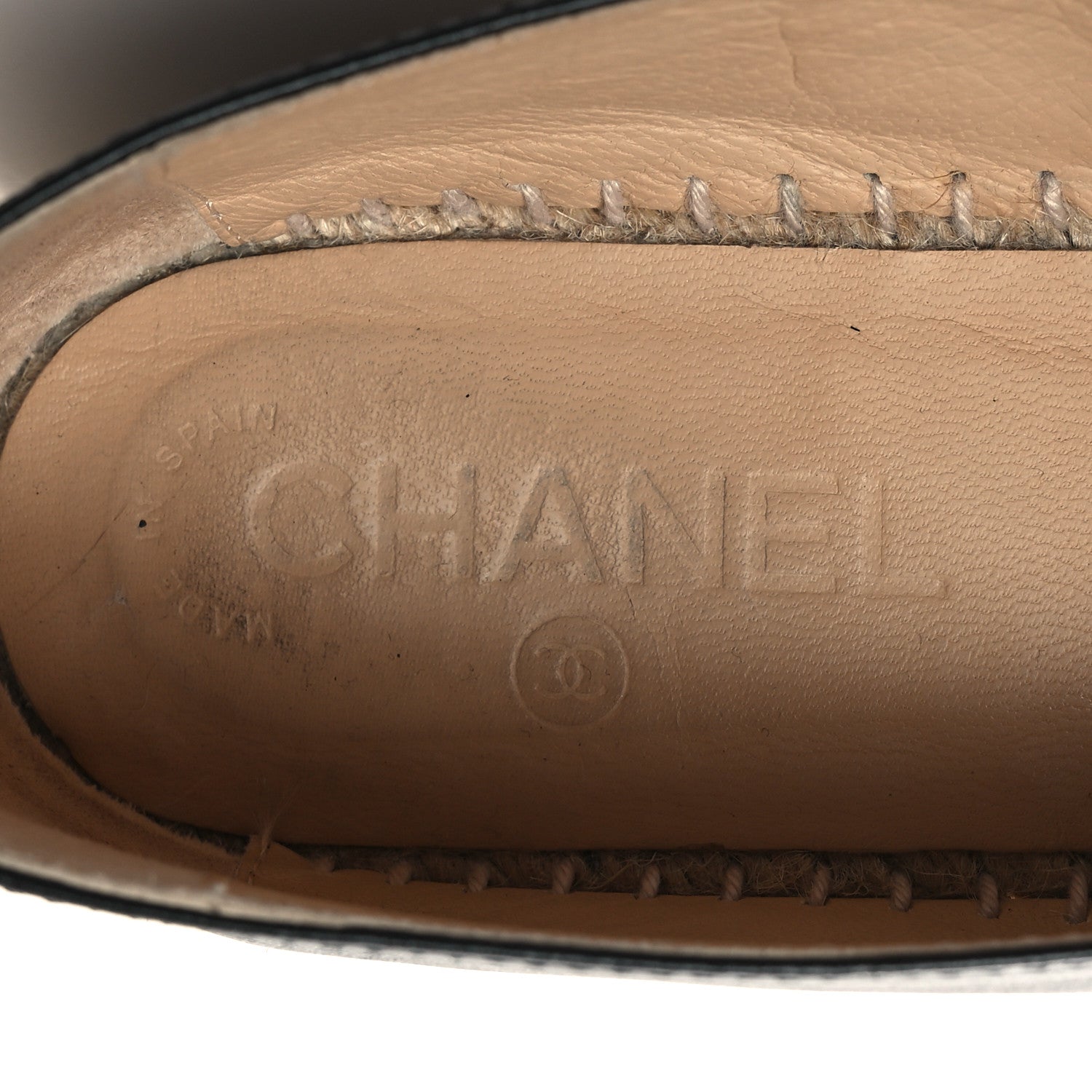 Chanel Lambskin CC Espadrilles 38 Black 9 of 9