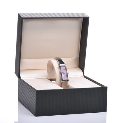 Gucci Stainless Steel Pink Mother of Pearl 12mm 1500L Horsebit Quartz Watch 7 of 7