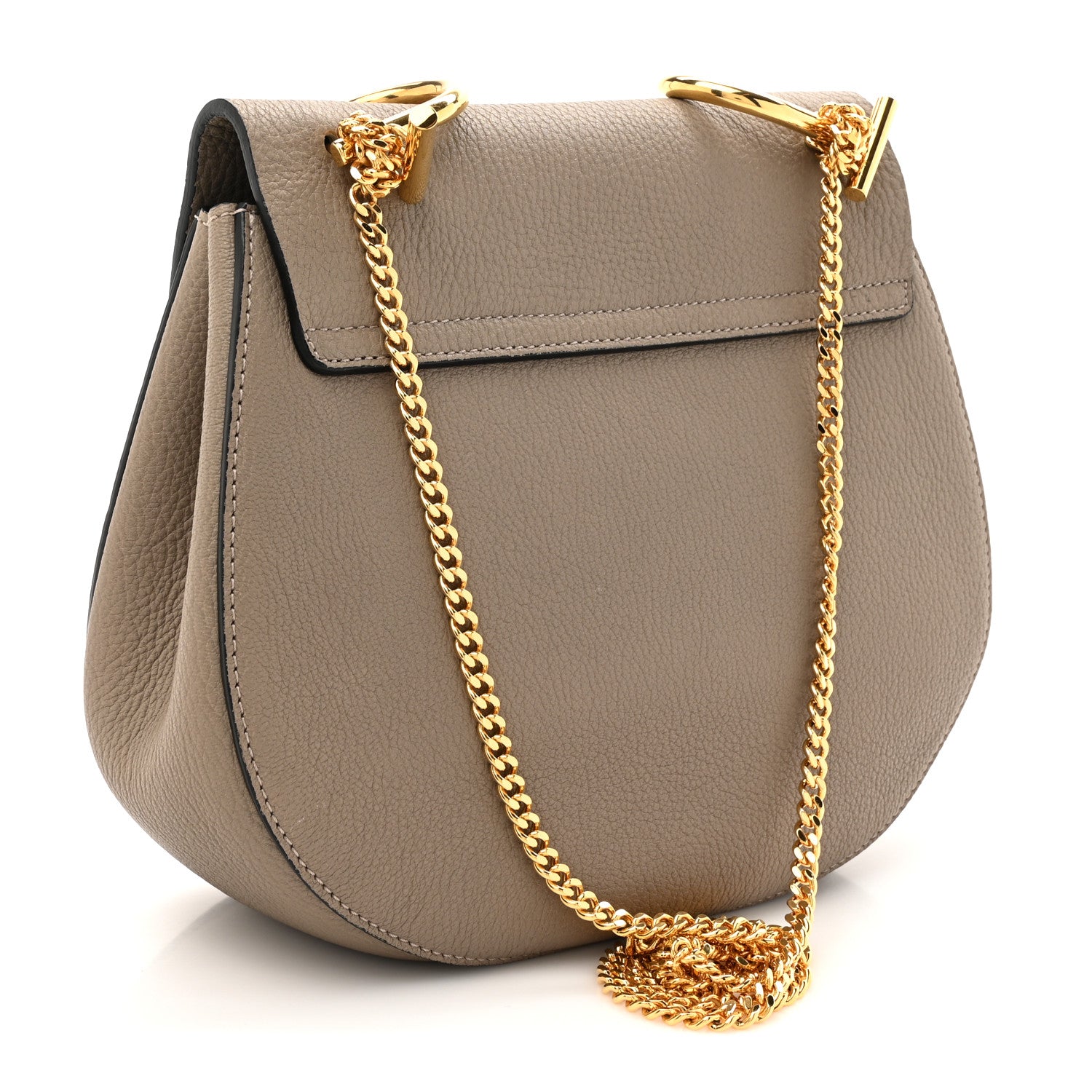 Chloe Grained Lambskin Mini Drew Shoulder Bag Motty Grey 3 of 11