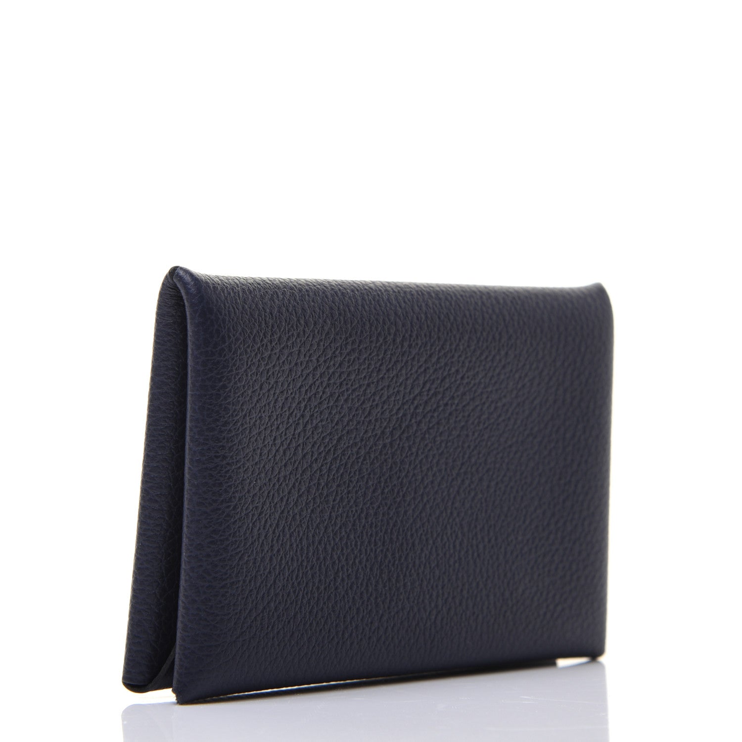Hermes Evercolor Calvi Card Case Bleu Nuit 3 of 11