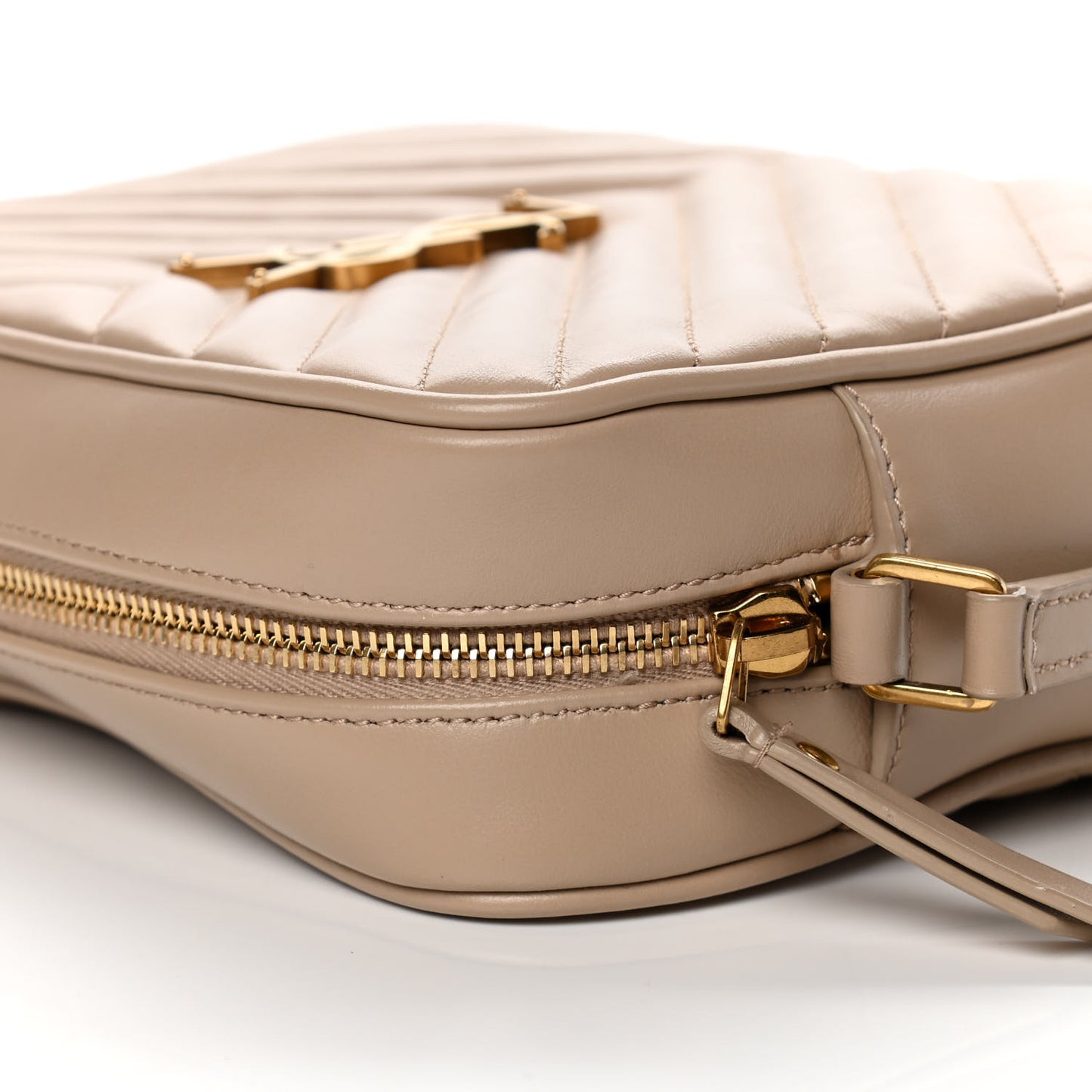 Calfskin Matelasse Monogram Lou Camera Bag Nude Powder