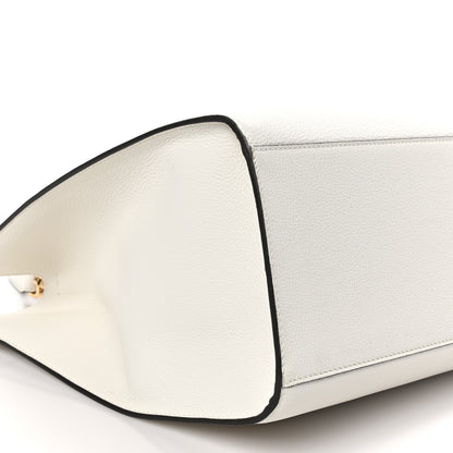 Fendi Vitello King Plexiglass Medium Fendi Sunshine Shopper Tote Bianco Ice Oro 9 of 10