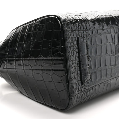 Givenchy Calfskin Crocodile Embossed Small Antigona Black 8 of 9