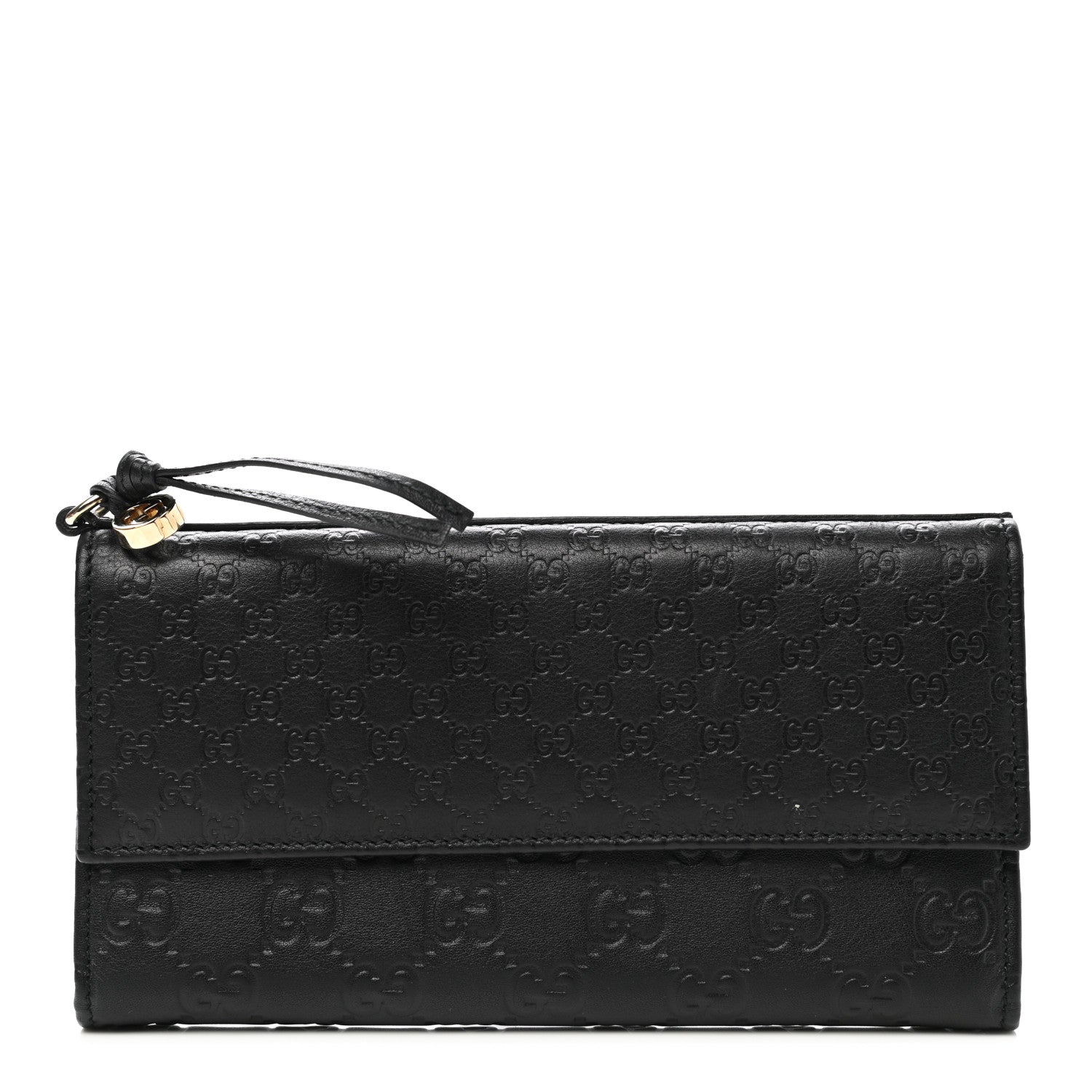 Gucci Guccissima Signature Microguccissima Bree Continental Wallet Black 1 of 10