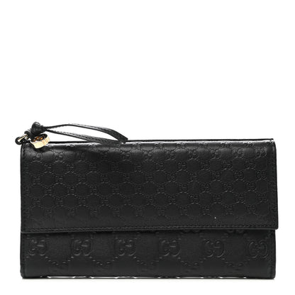 Gucci Guccissima Signature Microguccissima Bree Continental Wallet Black 1 of 10