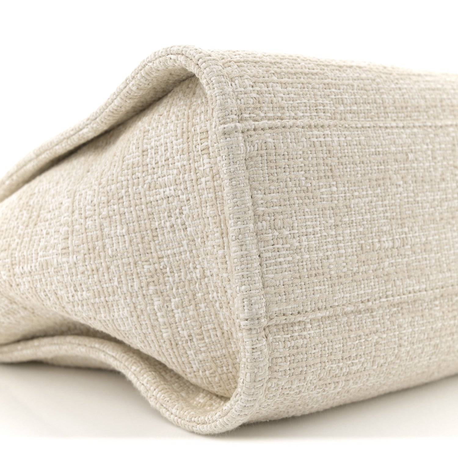Chanel Lurex Boucle Small Deauville Tote Ivory 8 of 9