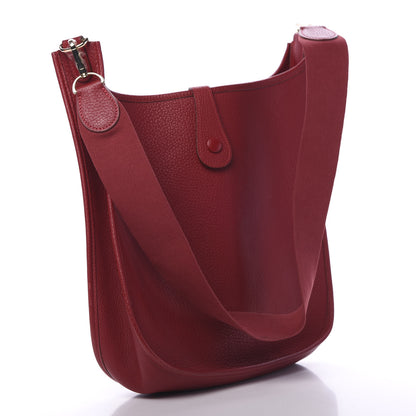 Hermes Togo Evelyne GM Rouge H 2 of 12