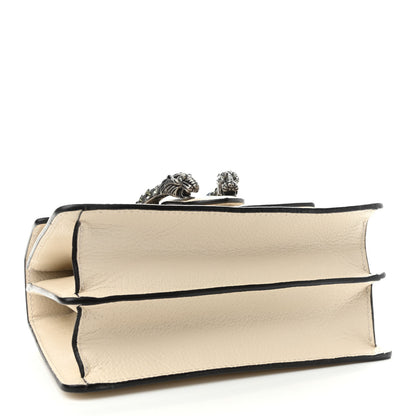 Gucci Textured Calfskin Crystal Bamboo Web Mini Dionysus Top Handle Bag Mystic White 4 of 11