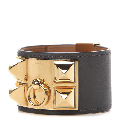 Hermes Swift Collier De Chien CDC Bracelet S Graphite 1 of 6