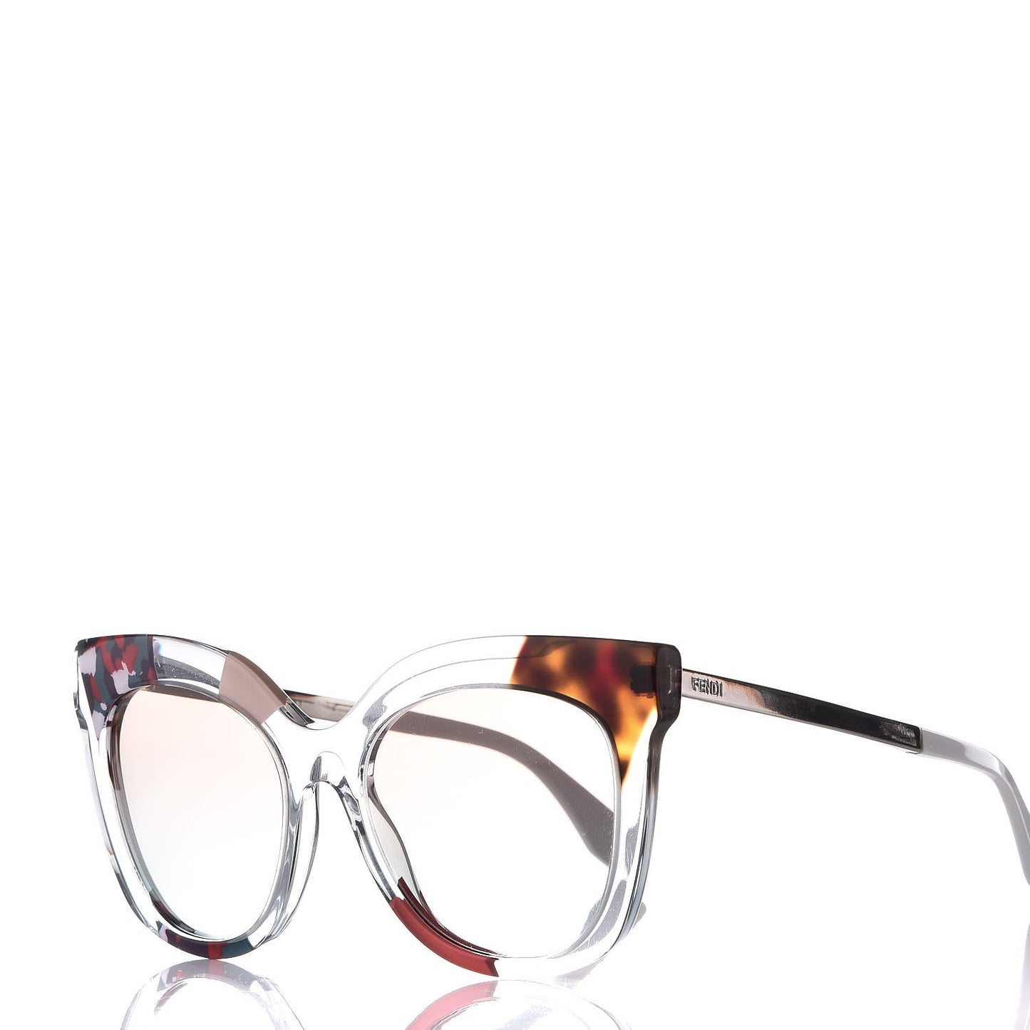 Oversized Jungle Sunglasses FF 0179/S Azure Crystal