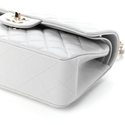 Chanel Caviar Quilted Small Double Flap Grey 10 of 10