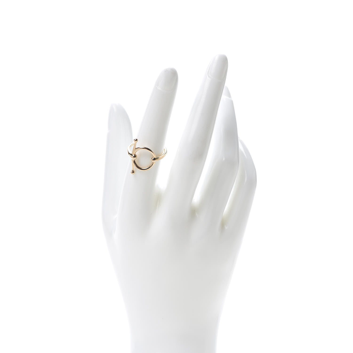 Hermes 18K Rose Gold PM Filet d'Or Ring 54 7 2 of 7