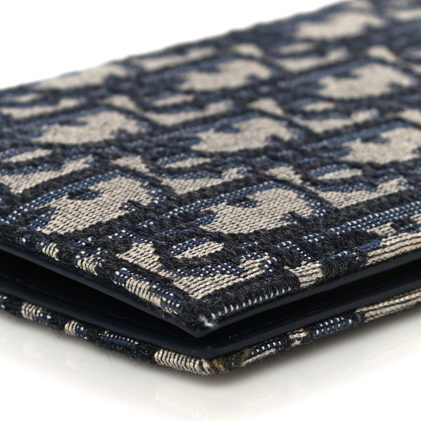 Oblique Bi-Fold Card Holder Blue
