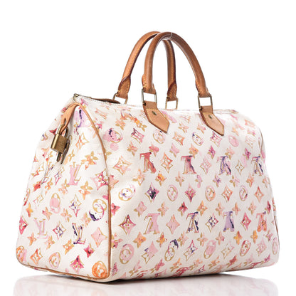 Louis Vuitton Watercolor Aquarelle Speedy 35 White 3 of 24