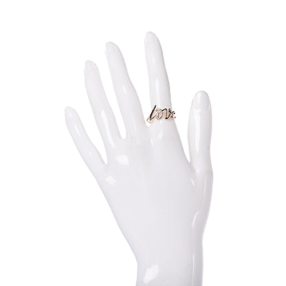 Tiffany 18K Rose Gold Paloma Picasso Graffiti Love Ring 54 7 2 of 5