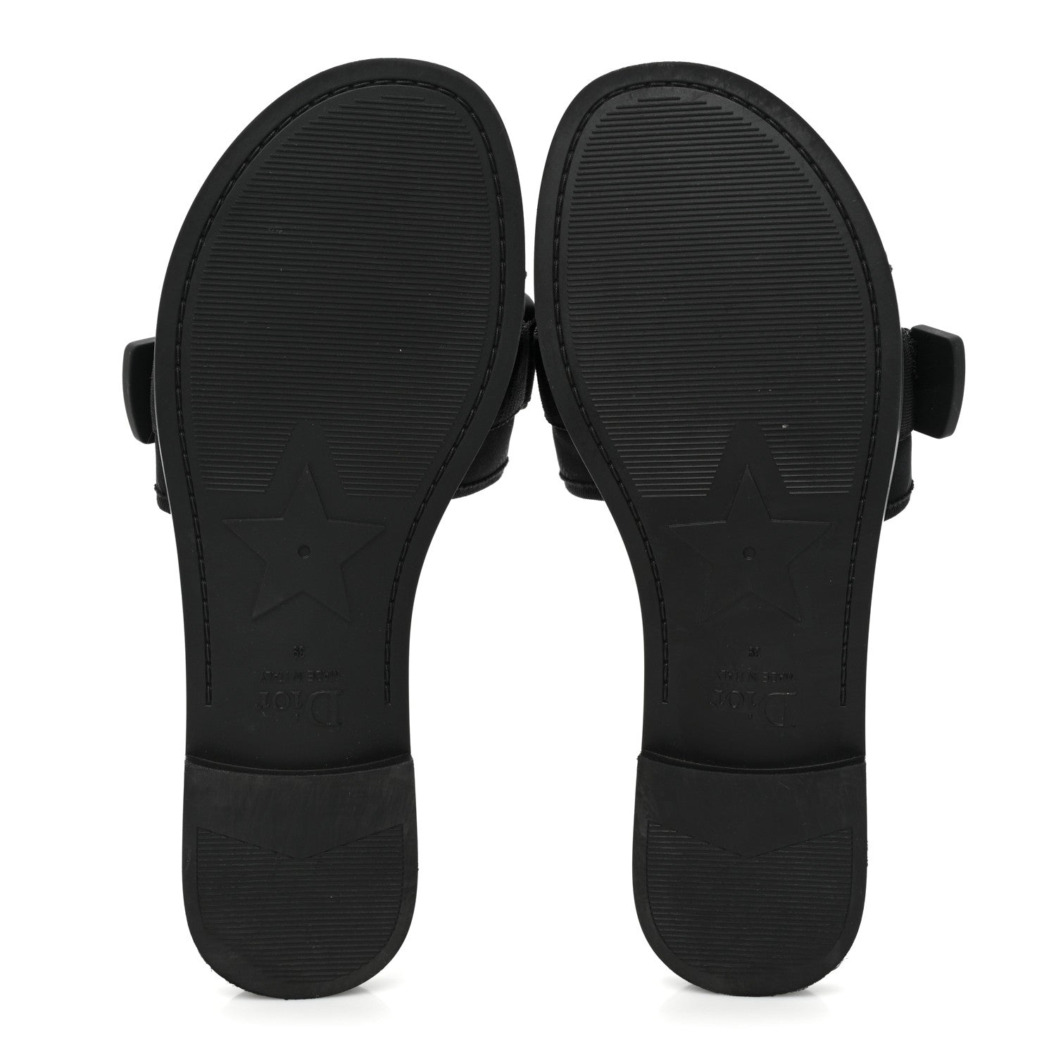 Christian Dior Technical Stretch Fabric Camouflage Dio(r)evolution Slide Sandals 39 Black 5 of 14