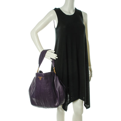Prada Nappa Stripes Shoulder Bag Viola 2 of 7