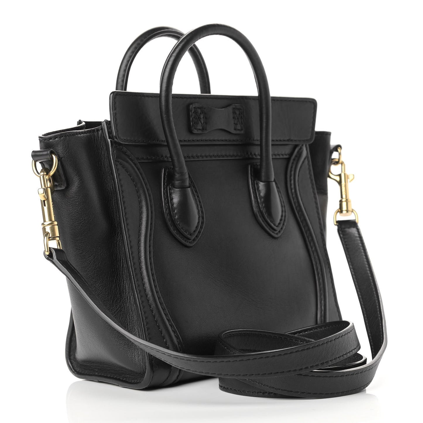 Smooth Calfskin Nano Luggage Black