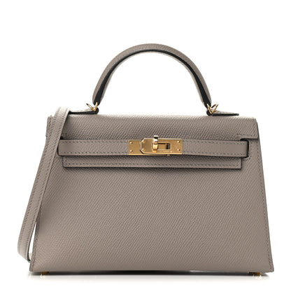 Hermes Epsom Mini Kelly Sellier 20 Gris Asphalt 1 of 8