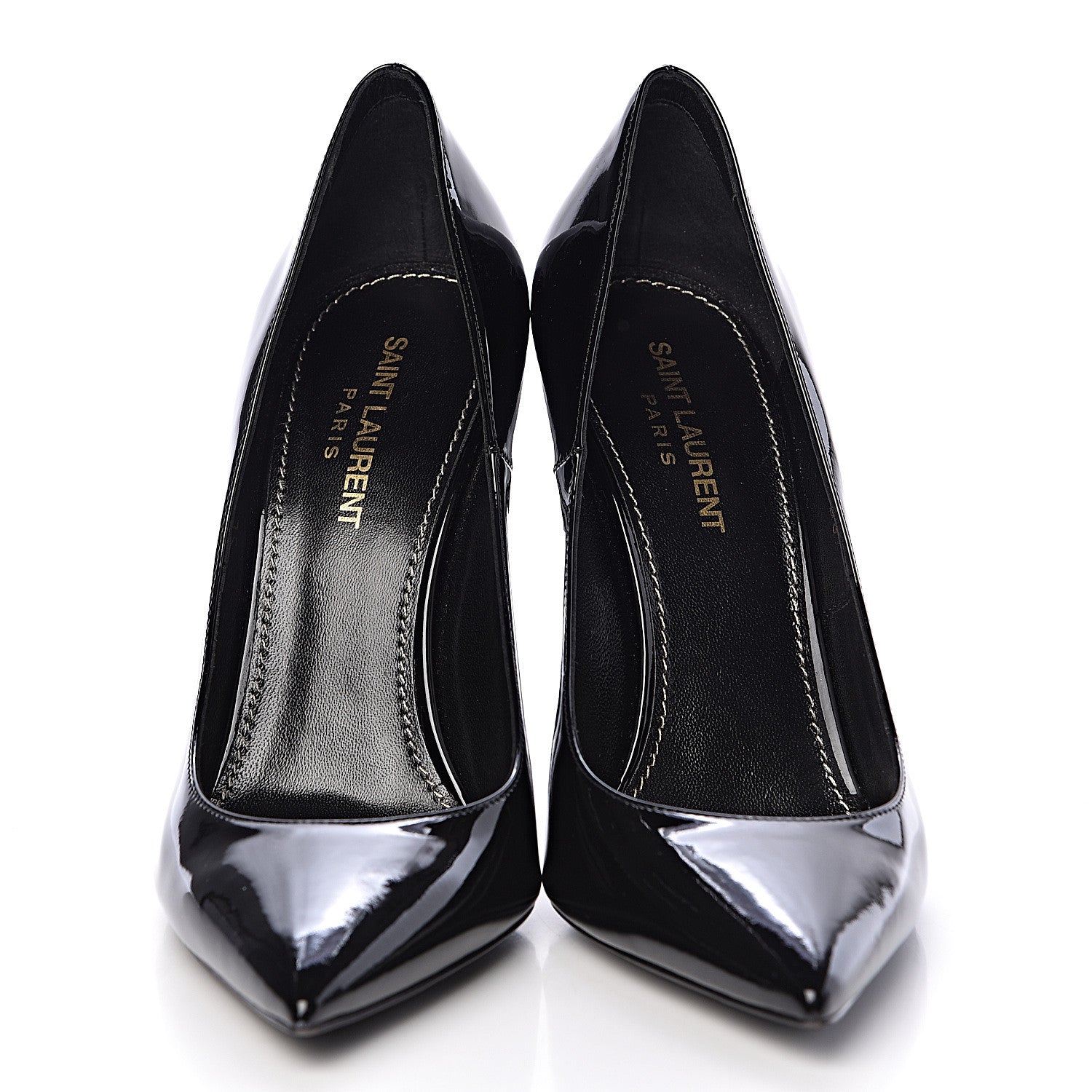 Saint Laurent Patent Opyum 110 Pumps 38 Black 2 of 13
