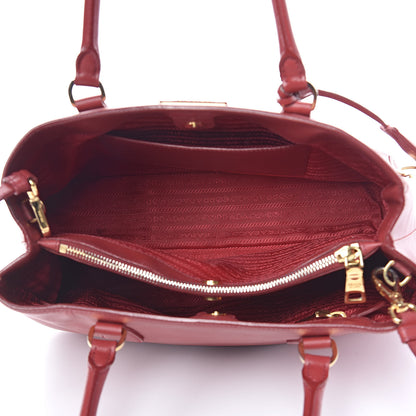 Prada Saffiano Lux Medium Tote Fuoco 5 of 19