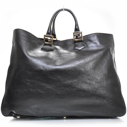 Fendi Leather Twins Tote Black 3 of 12