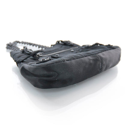 Balenciaga Satin Classique Shoulder Bag Black 4 of 7